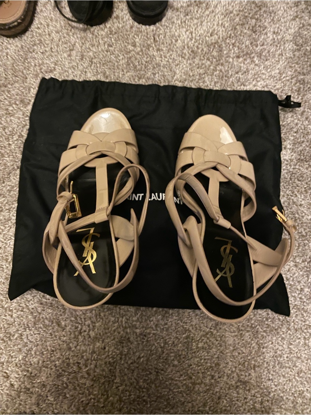 Saint Laurent Tribute T-Strap
Platform Sandal